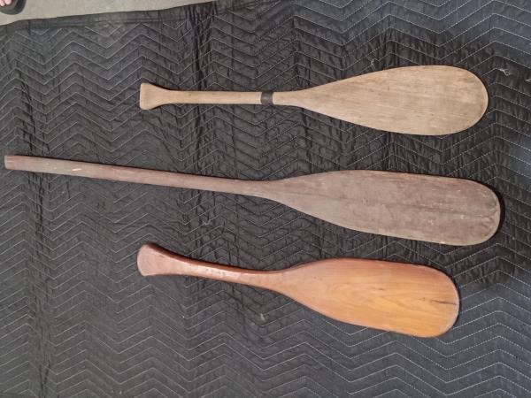 3 Wooden Oars