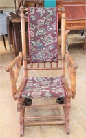 Vintage floral platform rocker