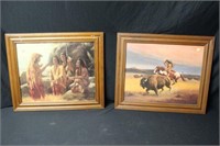 Two Framed Indian Prints