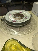 Last supper plate, Tiffin glass plates