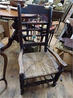 19th Century Rustic Oak Armchair