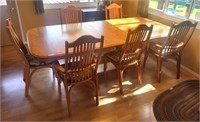 Montana Furniture Dining Table & (6) Chairs