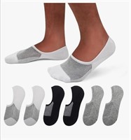 New (Size M/L)  No Show Socks Men 6Pack Invisible