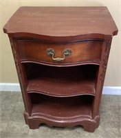 MID CENTURY 1 DRAWER SIDE TABLE