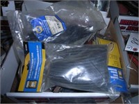 BOX OF CABLE TIES, HEAT SHRINK TUBES, SANDING