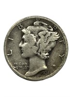 Set of 5 Mercury Dimes