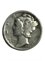 Set of 5 Mercury Dimes