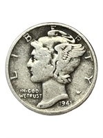 Set of 5 Mercury Dimes