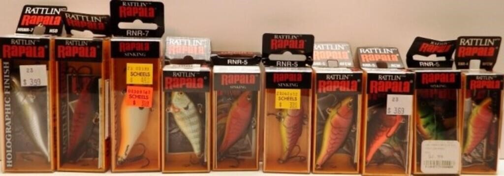 (10) Raplin Rapala Fishing Lures / Baits