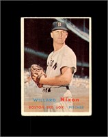 1957 Topps #189 Willard Nixon VG to VG-EX+