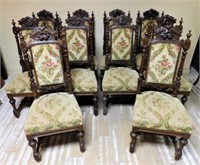 Louis XIII Style Oak Chairs.