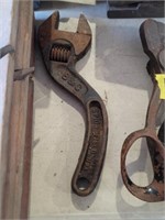 B And C Curved Railroad Crescent Wrench