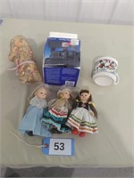 Polaroid Camera, Dolls, Cat Figurine, Snowman Mug
