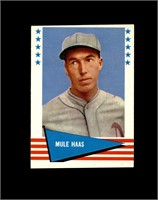 1961 Fleer #109 Mule Haas EX-MT to NRMT+