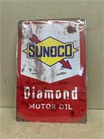Sunoco motor oil advertising sign newer