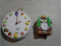 8" Clock , Wall Vase