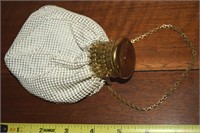 Vtg Whiting & Davis Mesh Expanding Purse w/Orig