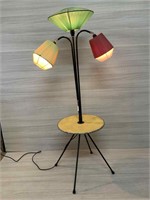 1960'S LAMP WITH 3 ORIGINAL SHADES