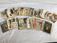 Antique Christmas card lot