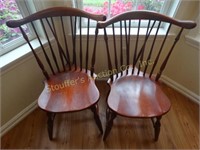 2 Comb back chairs