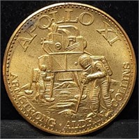 Apollo XI Moon Landing Bronze Medal 26mm