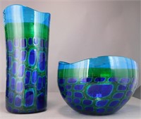 2 Adriano Dalla Valentina Art Glass Works