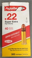 500 rnds Aguila Super Extra .22LR Ammo