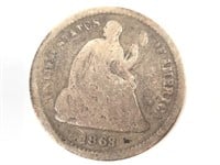 1863-S Seated Half Dime