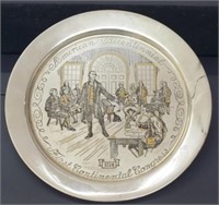 7.6 troy oz Sterling Plate 1972 Danbury Mint