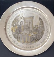 7.5 troy oz Sterling Plate 1974 Danbury Mint