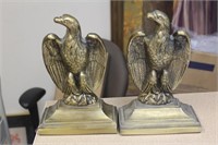 Pair of Metal Eagle Book Ends