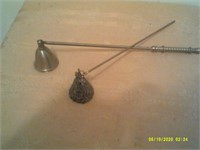 2 Ornate Candle Snuffers