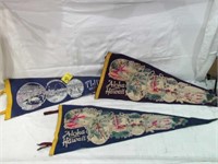 3 OLDER TRAVEL PENNANTS