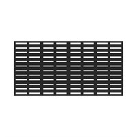 Freedom 3-ft x 6-ft Boardwalk Black Screen Panel