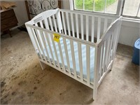 Plastic folding baby bed -twin bed headboard & frm