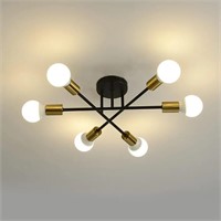 Mid Century Modern 6-Light Sputnik Chandelier Ligh