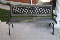 Cast Iron / Wood Bench 50L