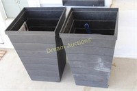 2 Plastic Planters