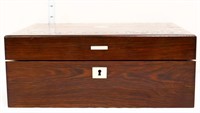 Vintage wood lap desk w/ mother of pearl inlay