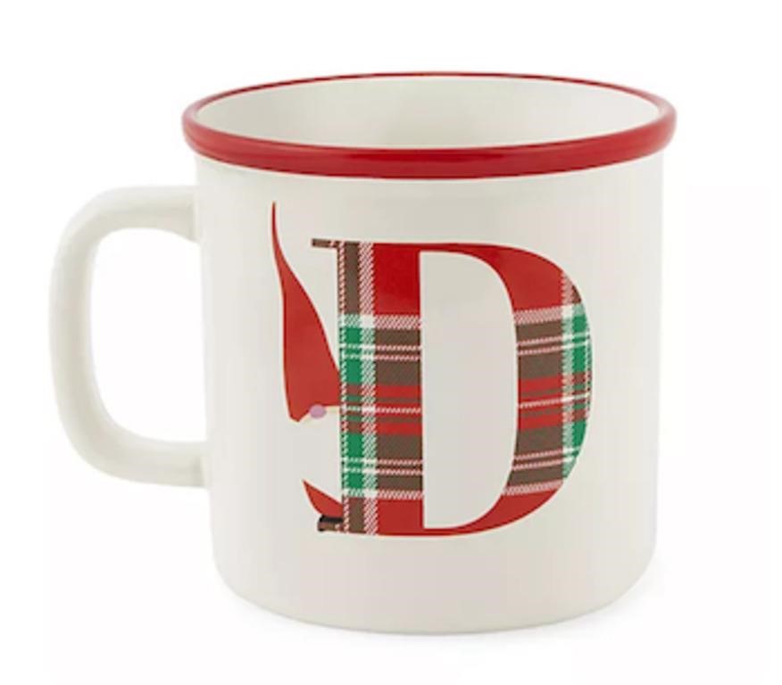 North Pole Trading Co. Holiday Monogram Coffee Mug