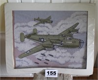 WWII BOMBER TAPESTRY