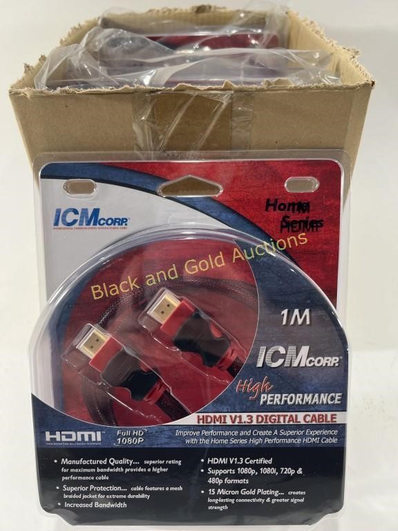 (4) New ICMcorp 1M High Performance HDMI Cables