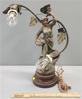 Art Nouveau Figural Woman Table Lamp