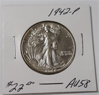 1942-P Walking Liberty Half Dollar