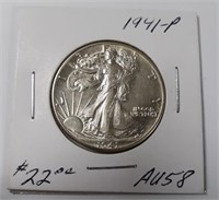 1941-P Walking Liberty Half Dollar