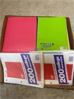 Assortment Of Notebook Paper, Notebooks, & Folders