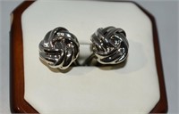Silver Toned Celtic Knot Cuff Links