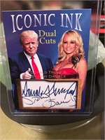 Iconic Ink Triple Cuts Trump Auto Facsimile Card