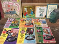 Large lot of children's stories 45 records etc