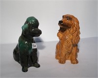 2 Dog Figures
